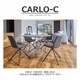 【songdreamオフィシャルショップ】【スチールグレー セラミック天板】CARLO(カルロ）円形ダイニングテーブル