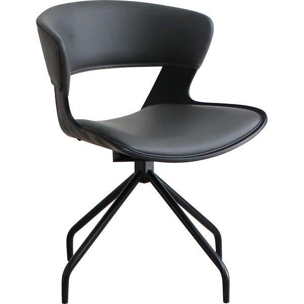 LUNA 回転式ダイニングチェア アイボリー ダイニングチェア 同色2脚