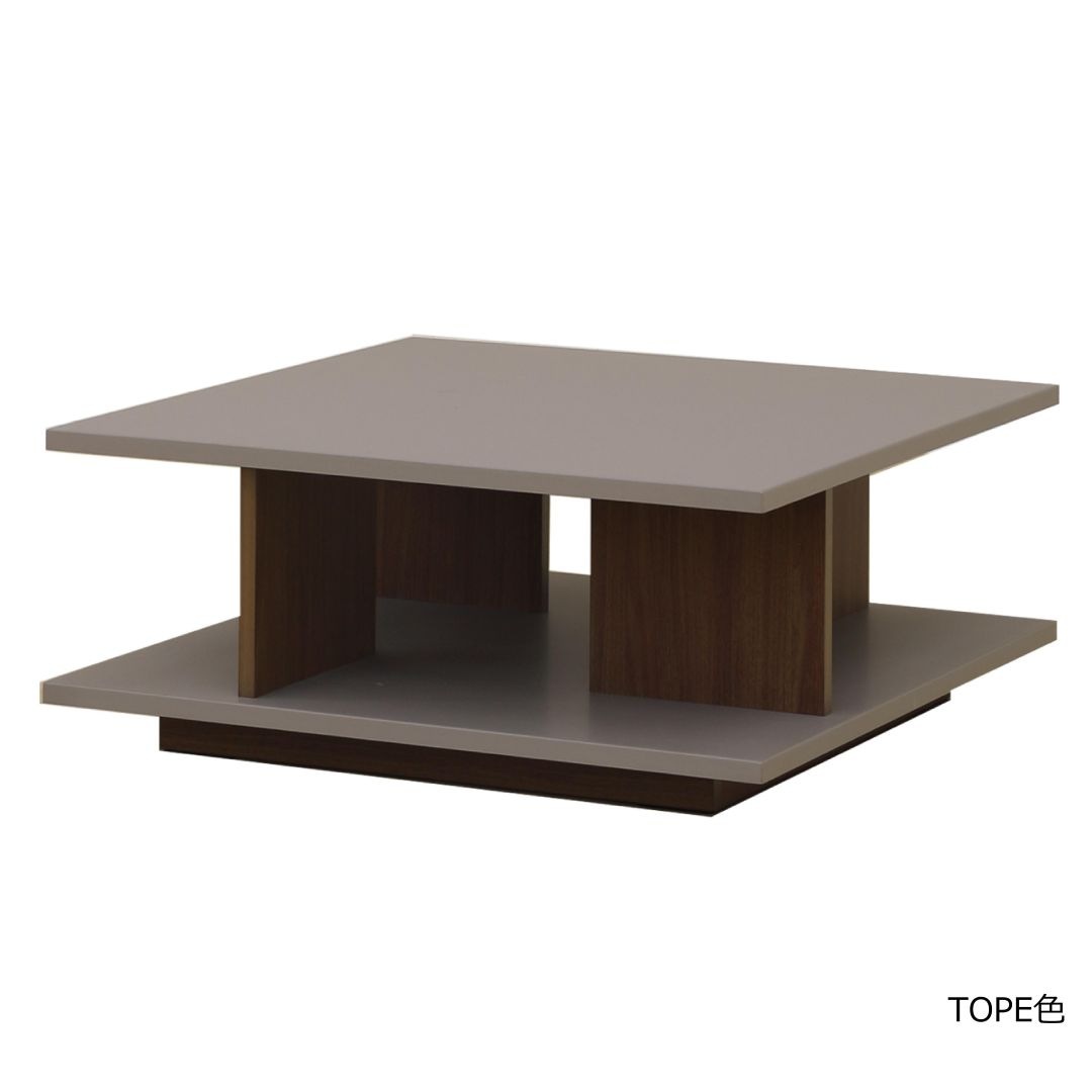 センターテーブル　NUVO　幅90cm　TOPE色/BE色