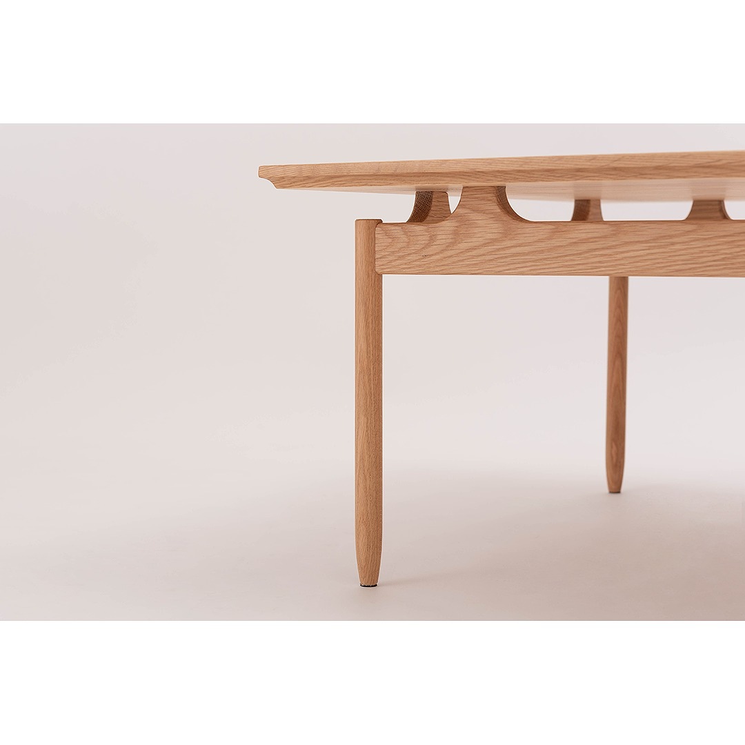 リビングテーブル(正方形)　form　F3-108　サントリナテーブル　オーク材/ナチュラル色・ブラウン色