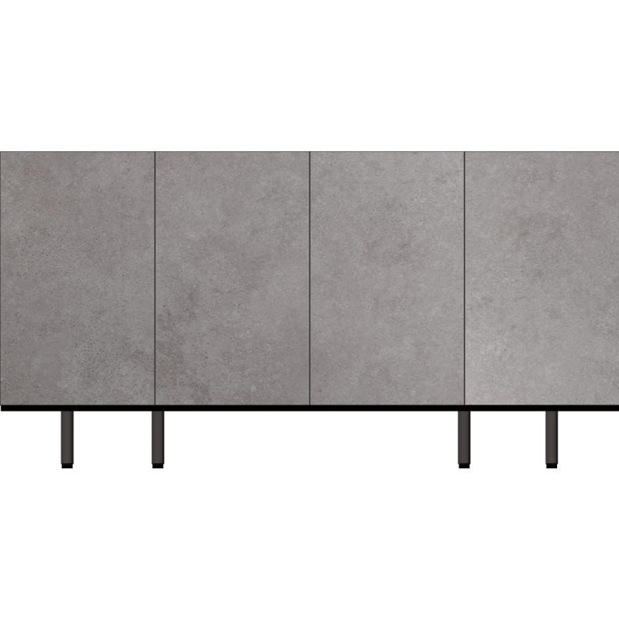 パモウナ チェスト サイドボード リビングボード CE 幅160cm 開き扉 薄型 ナチュラル グレー ホワイト ウォールナット セラミック柄 脚付 収納 国産 完成品 シンプル