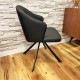 【songdream】STARK(スターク）回転式ダイニングチェア　BlackPU
