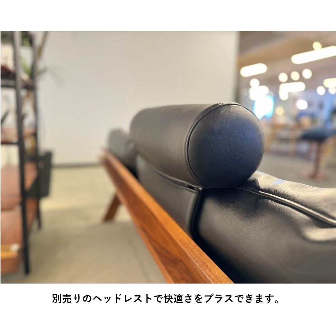 2.5人掛けソファ ForestⅡ（フォーレスト2) ウォールナット材/PU