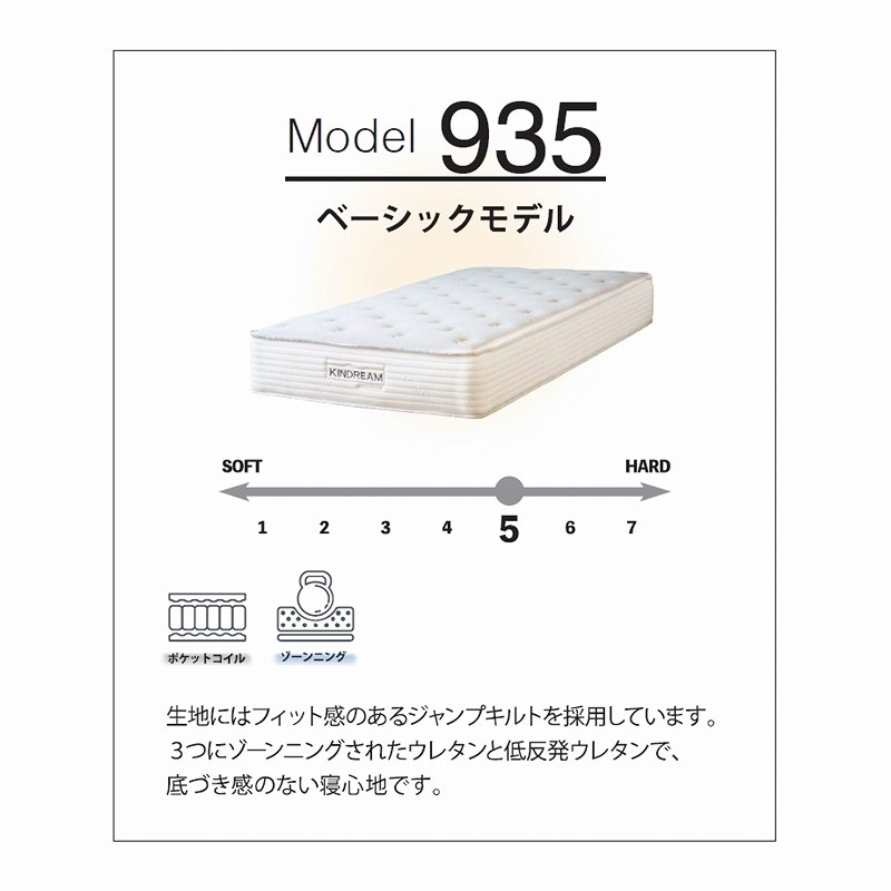 【KINDREAM】フィットマットレス　JMR-935