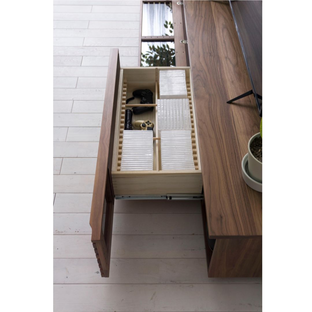 在庫限りで廃番］TVボード TES(テス) ウォールナット 格子 | テレビ