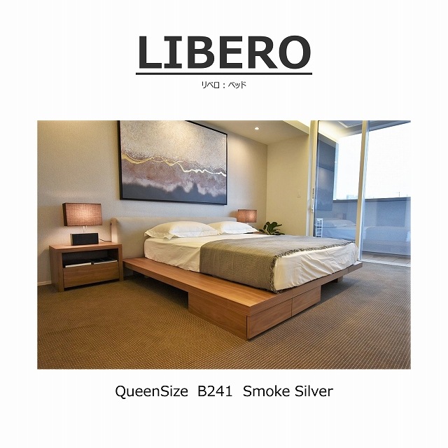 ソングドリーム(SONGDREAM)LIBEROクィーン 生地ｵｰﾀﾞｰ可】LIBERO（リベロ）クィーンベッド | BED ROOM,ベッド