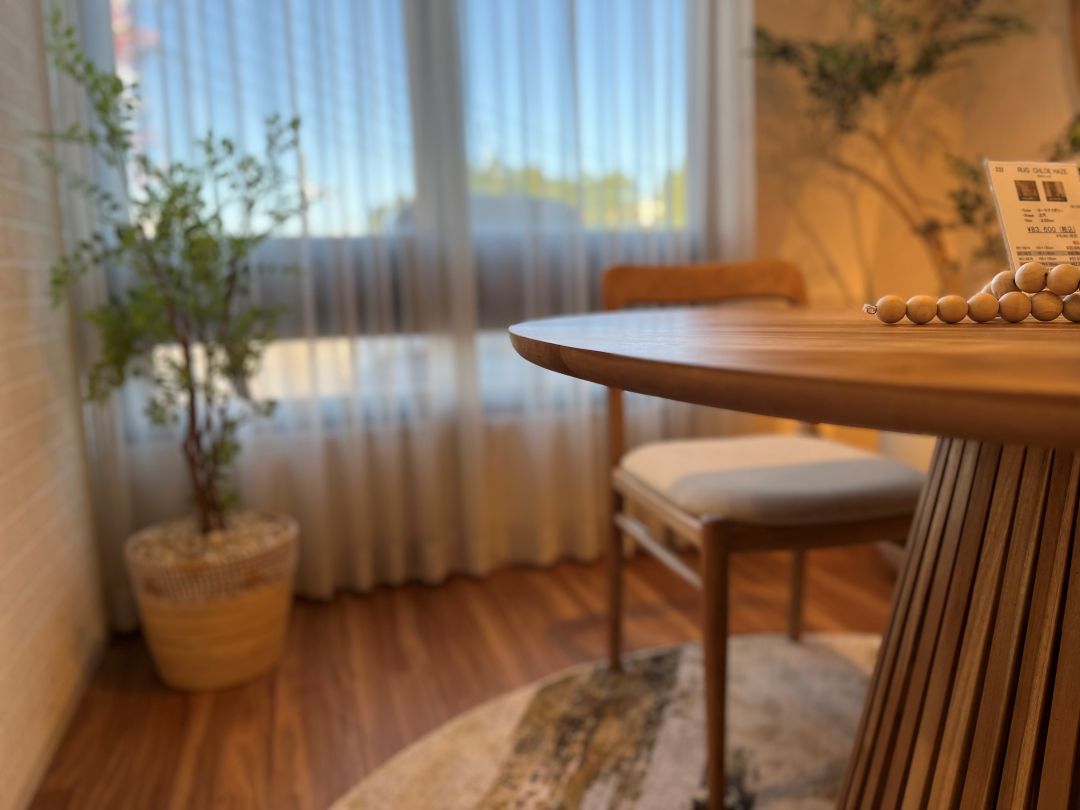 【ELEMENTS CONCEPT】Dining Table Baobab（バオバブ） 直径120cm　チークウッド　ジャパンディ