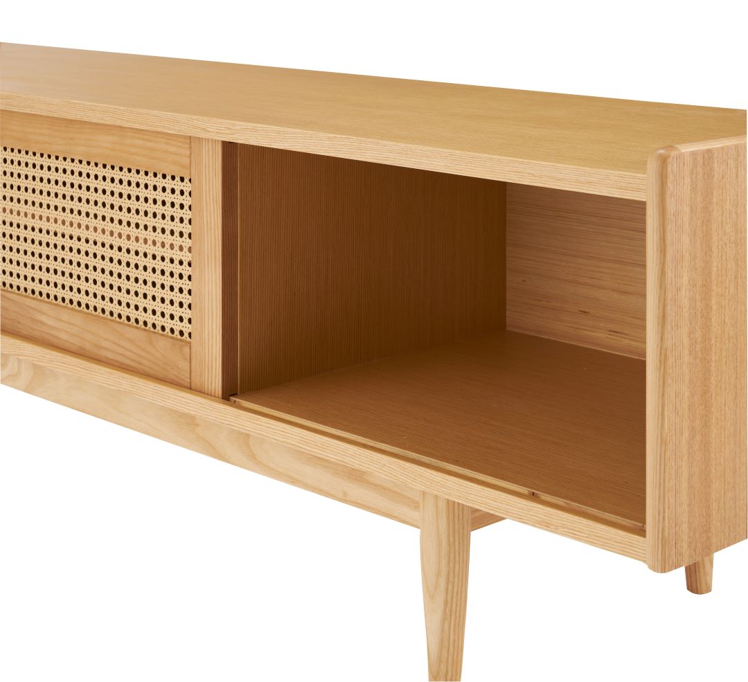 ローボード　form　F4-101NA/F4-102NA　ガモットローボード　人口ラタン アッシュ天然木