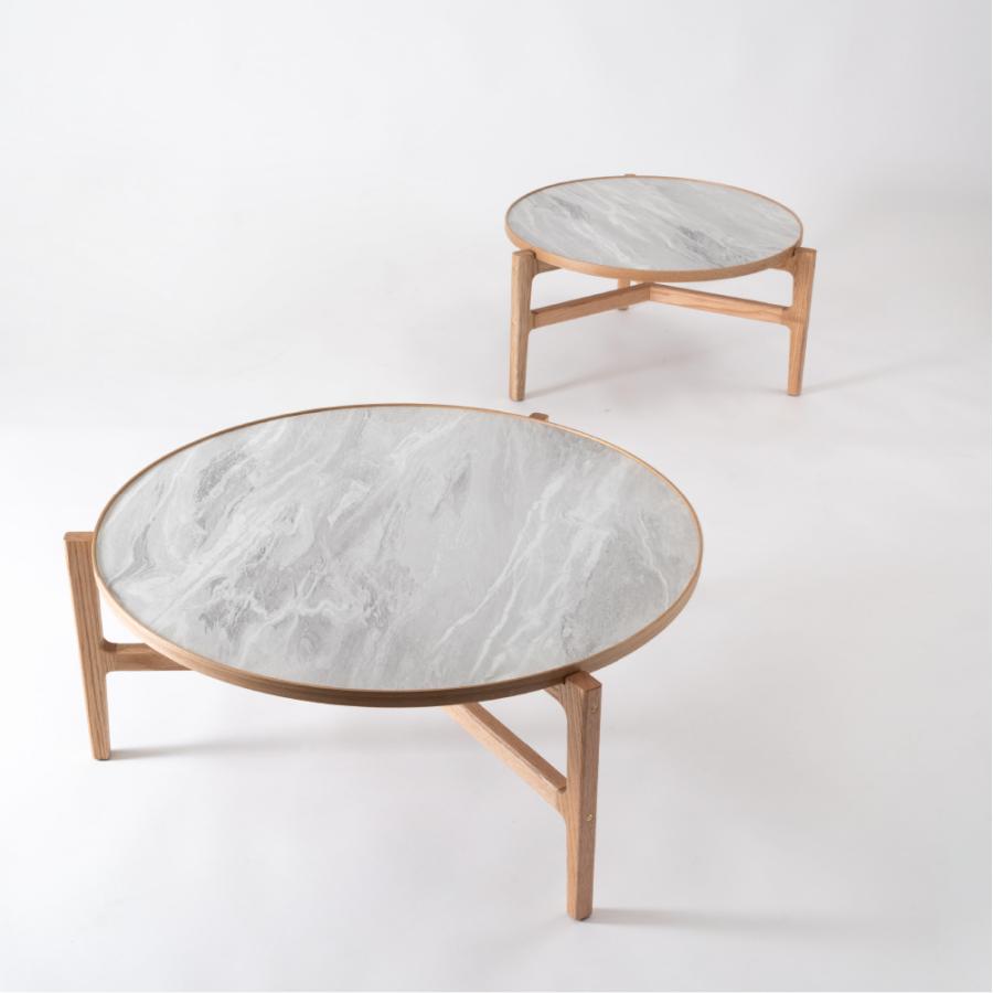 ラウンドテーブル　form　F3-102/F3-103　クロッカステーブル　オーク材/メラミン天板