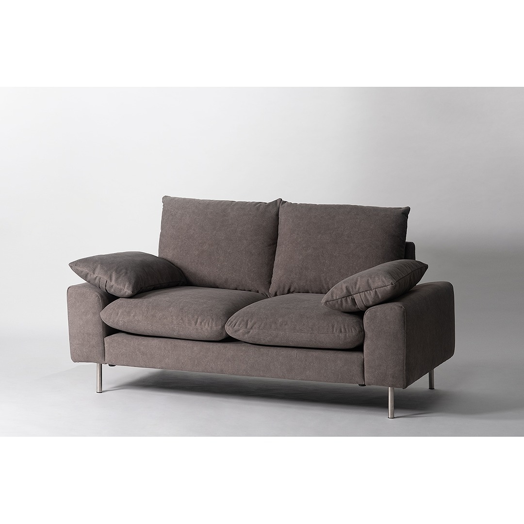 2人掛けソファ　form　F1-108　バーベナソファ　LGY・SGY色　ペット対応生地　幅157cm