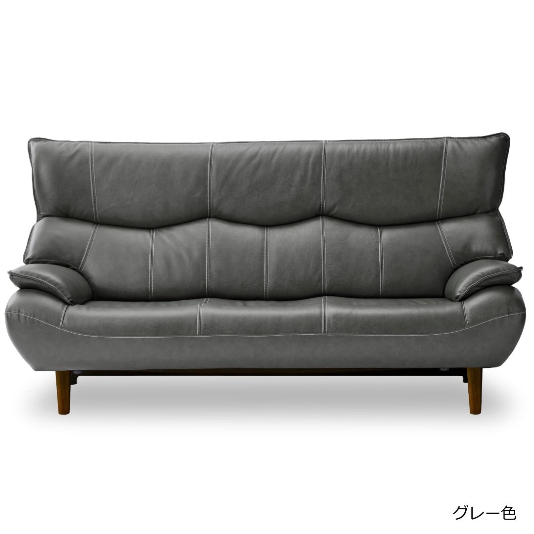 KE-35【新入荷　リサイクル品】クラシカル　鋲打ソファ　グレー 3人掛けソファ (グレー) | 関家具 | 389082 | Joshin webショップ 通販