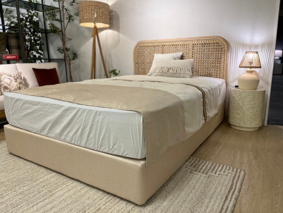 ELEMENTS CONCEPT】Double Size Bed Frame Sahara(サハラ) ラタン