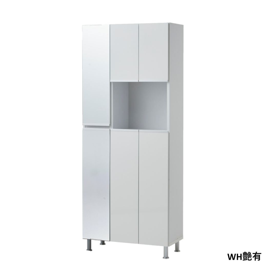 シューズボックス リアル 75ハイ 姿見タイプ 幅75cm