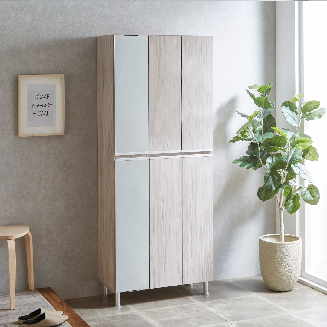 最終値下シューズボックス リアル 75ロータイプ 幅75cm2023年12月購入 RAL 幅75cm ロータイプ シューズボックス 収納BOX 下駄箱