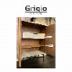 【songdream】キャビネット　GRIGIO（グリージョ） ウォールナット/グレー