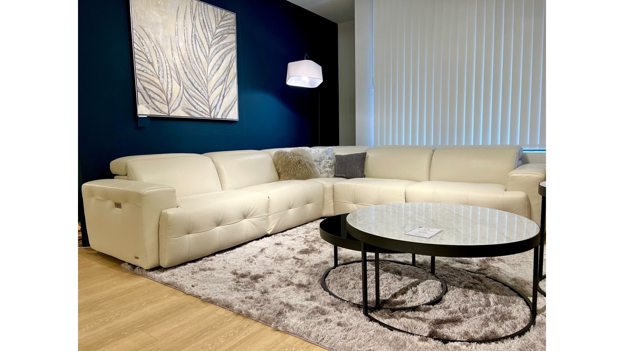 コーナーソファ(電動3ヵ所) Palermo(パレルモ) 電動ソファ 幅300cm