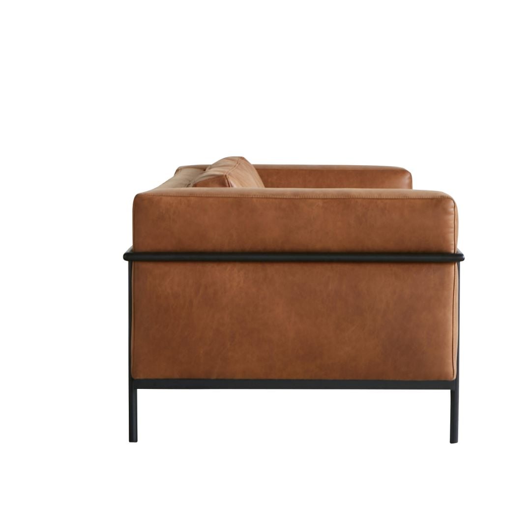 3人掛けソファ BOTOX(ボトックス) スーパーレザーテックス オーカー