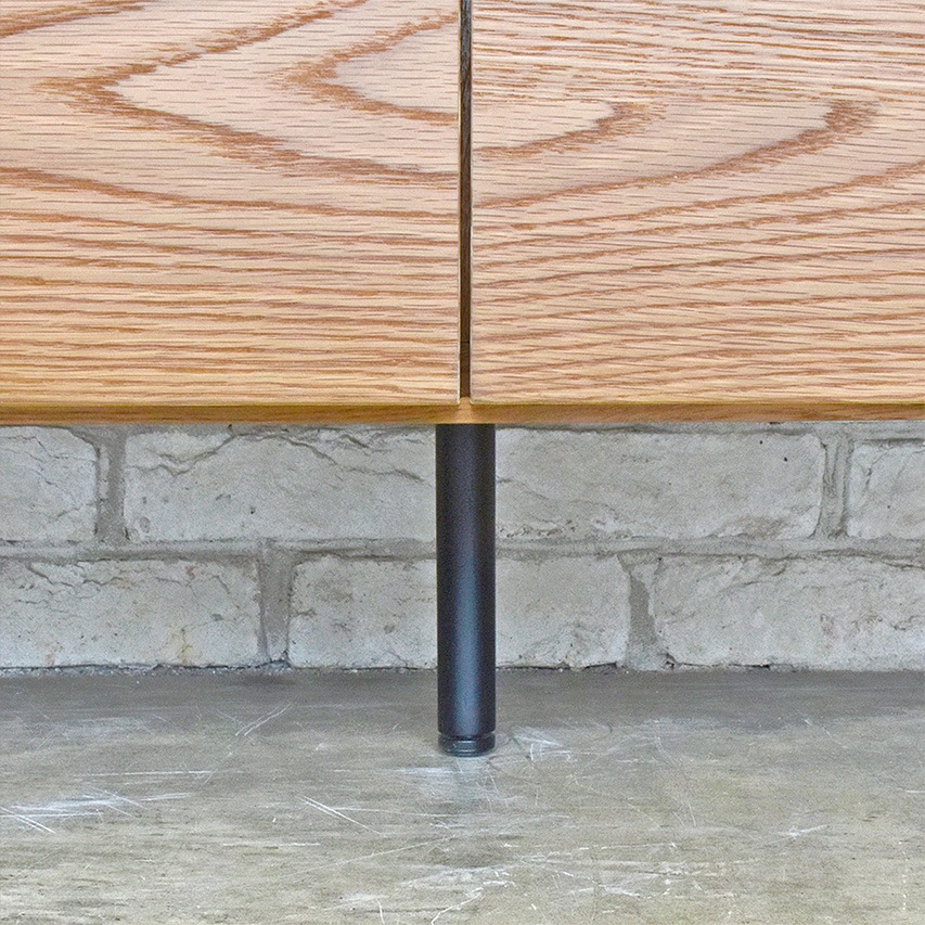 サイドボード RT150 ウォールナット突板/オーク突板 スチール脚 | 収納