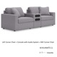 【ASHLEY】　Modmax Console with Audio System ［size:W43 D94 H58cm］　