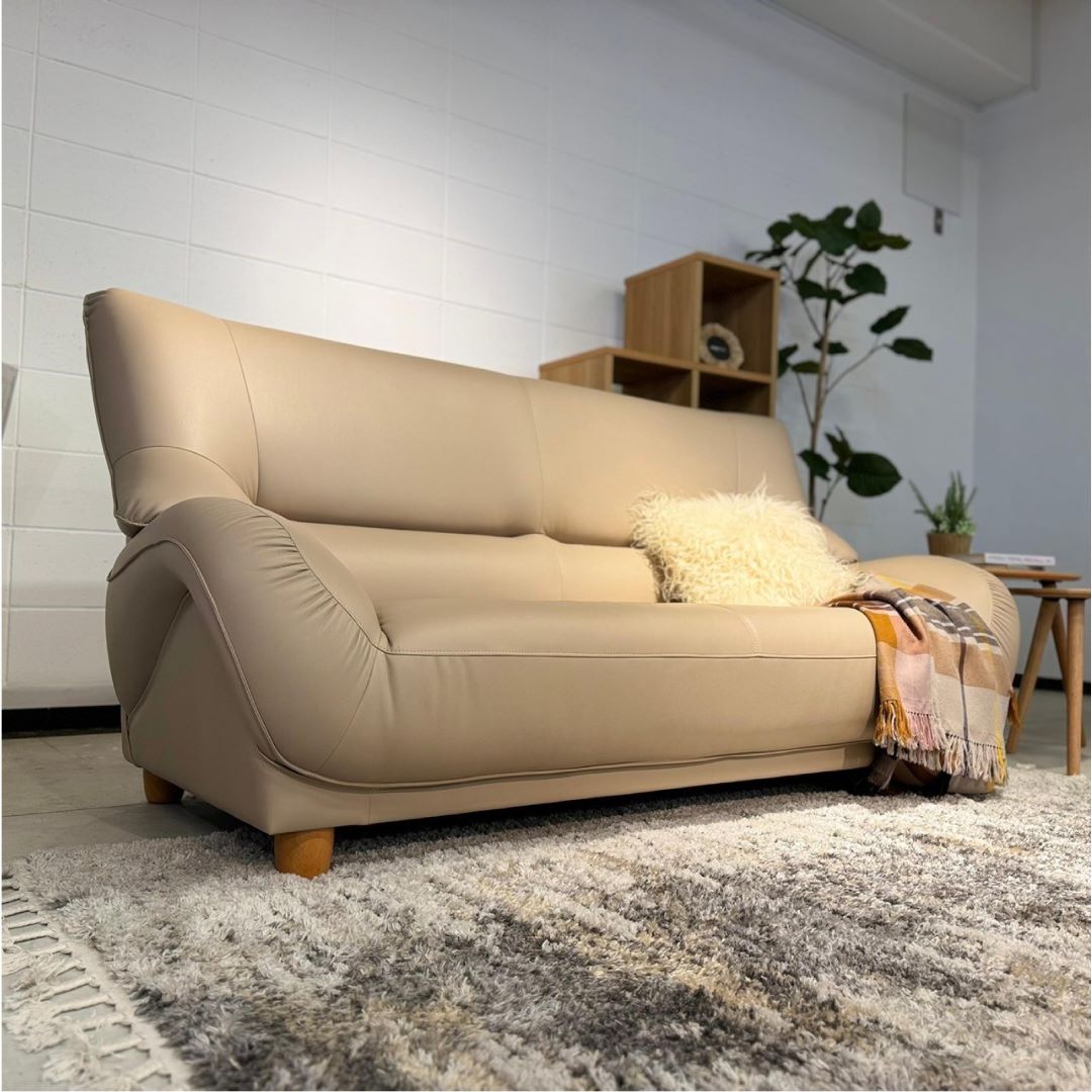 2人掛けソファ バーミアンⅡ ソフトレザー・ファブリック・本革　ハイバックソファ