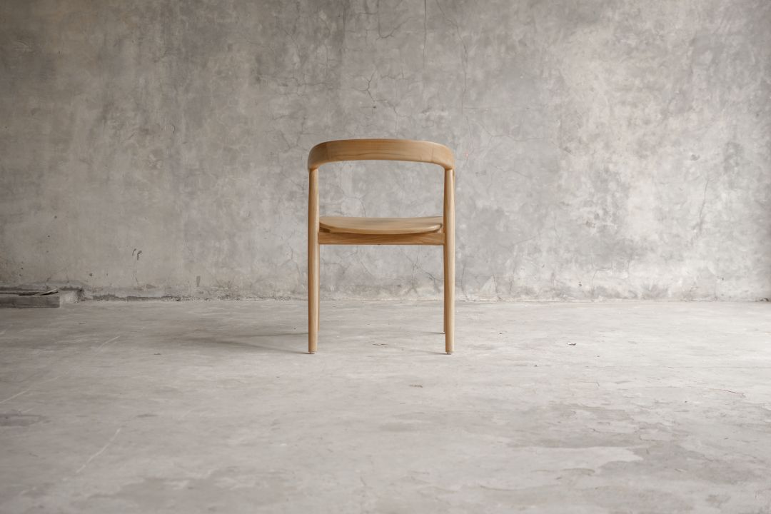【ELEMENTS CONCEPT】Chair Rose(ローズ)　板座　チークウッド/ファブリック　ジャパンディ