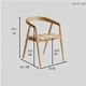 【ELEMENTS CONCEPT】Chair Rose(ローズ)　板座　チークウッド/ファブリック　ジャパンディ