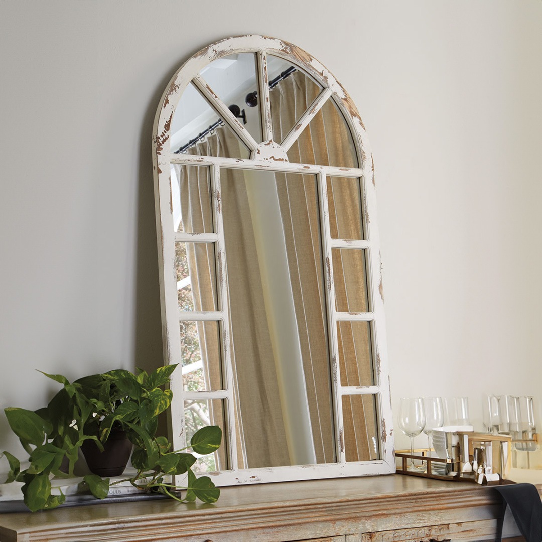 在庫限り廃番]【ASHLEY】Divakar Accent Mirror ［size:W76 D3 H132cm