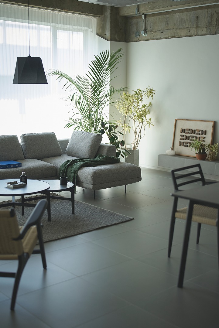 カウチソファ form F1-127/F1-128 ドレイクソファ ライトグレー