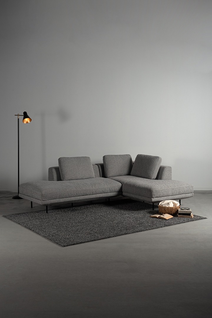 カウチソファ form F1-127/F1-128 ドレイクソファ ライトグレー