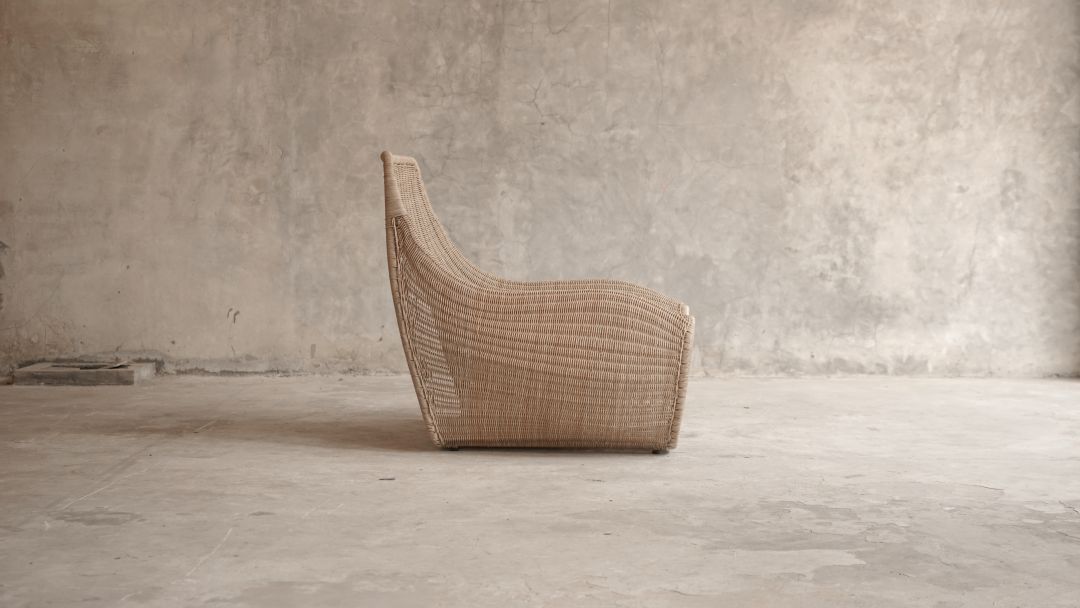 【ELEMENTS CONCEPT】Lounge Chair Sander(サンダー) アルミニウム/人工ラタン　ジャパンディ