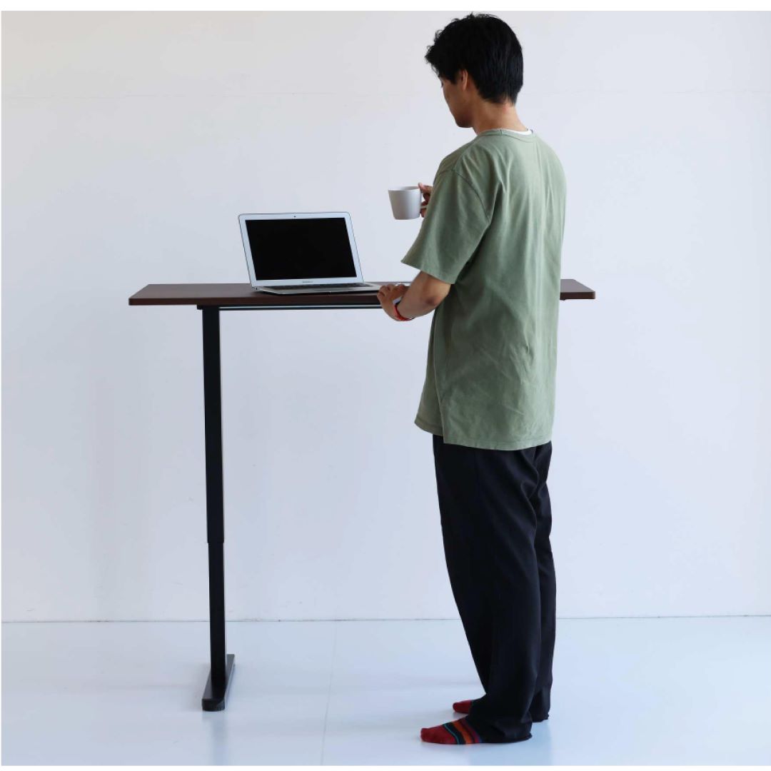 昇降デスク T3775 メモリ機能付き(H74～120cm) メラミン天板 | デスク