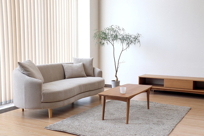 3Pソファ　LAR　撥水加工生地(テフロン加工)　ラウンドソファ　クッション3個付属