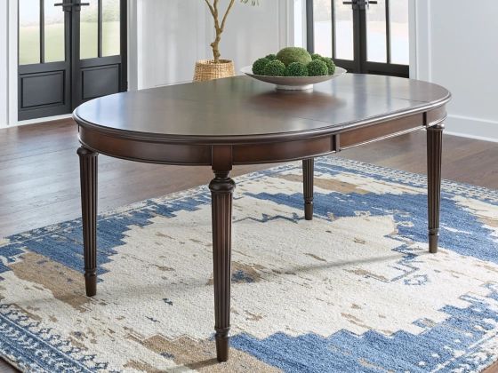 【ASHLEY】Lavinton Oval Dining Room EXT Table ［size:W120/183 D122 H76cm］ D764-35
