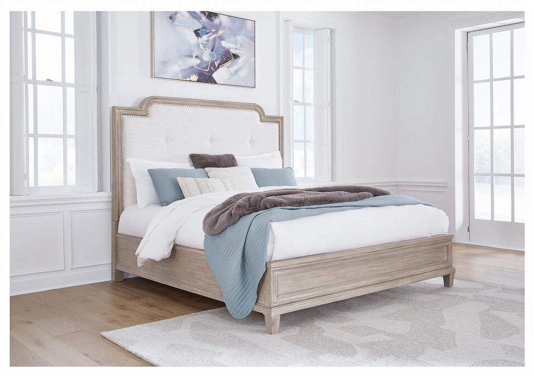 ASHLEY】【King】 Lavinton Panel Bed Frame ［size:W206 D231 H173cm 