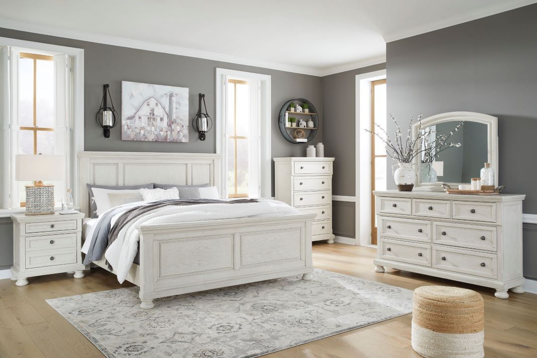 ASHLEY】【Queen】 Robbinsdale Queen Panel Bed Frame ［size:W172 