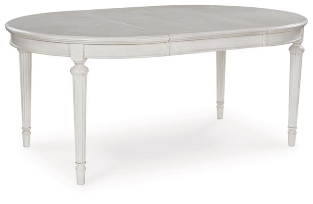 【ASHLEY】Montelaine Oval Dining Room EXT Table ［size:W120/183 D122 H76cm］ D795-35