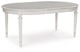 【ASHLEY】Montelaine Oval Dining Room EXT Table ［size:W120/183 D122 H76cm］ D795-35
