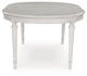 【ASHLEY】Montelaine Oval Dining Room EXT Table ［size:W120/183 D122 H76cm］ D795-35