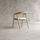 【ELEMENTS CONCEPT】Chair Rose(ローズ)　ファブリックシート　チークウッド/ファブリック　ジャパンディ