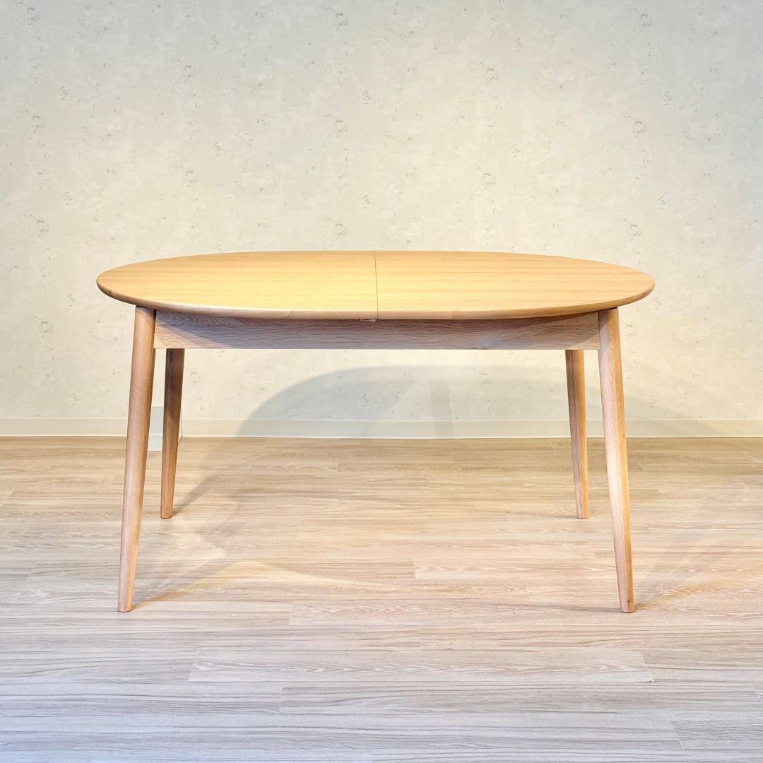 エクステンションダイニングテーブル　BLOOM(ブルーム)　ホワイトオーク　幅130/170cm