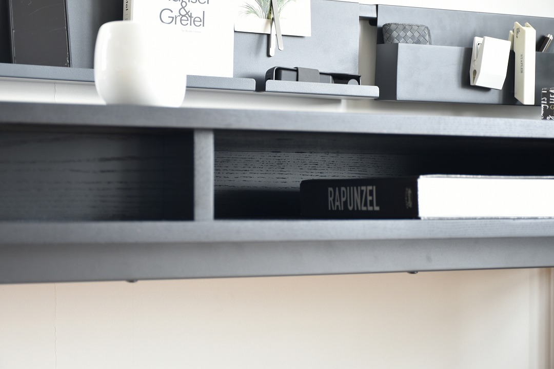 デスク 【204-KO】 二層天板デスク/NA色・BK色 | デスク・机 | FUJIKA