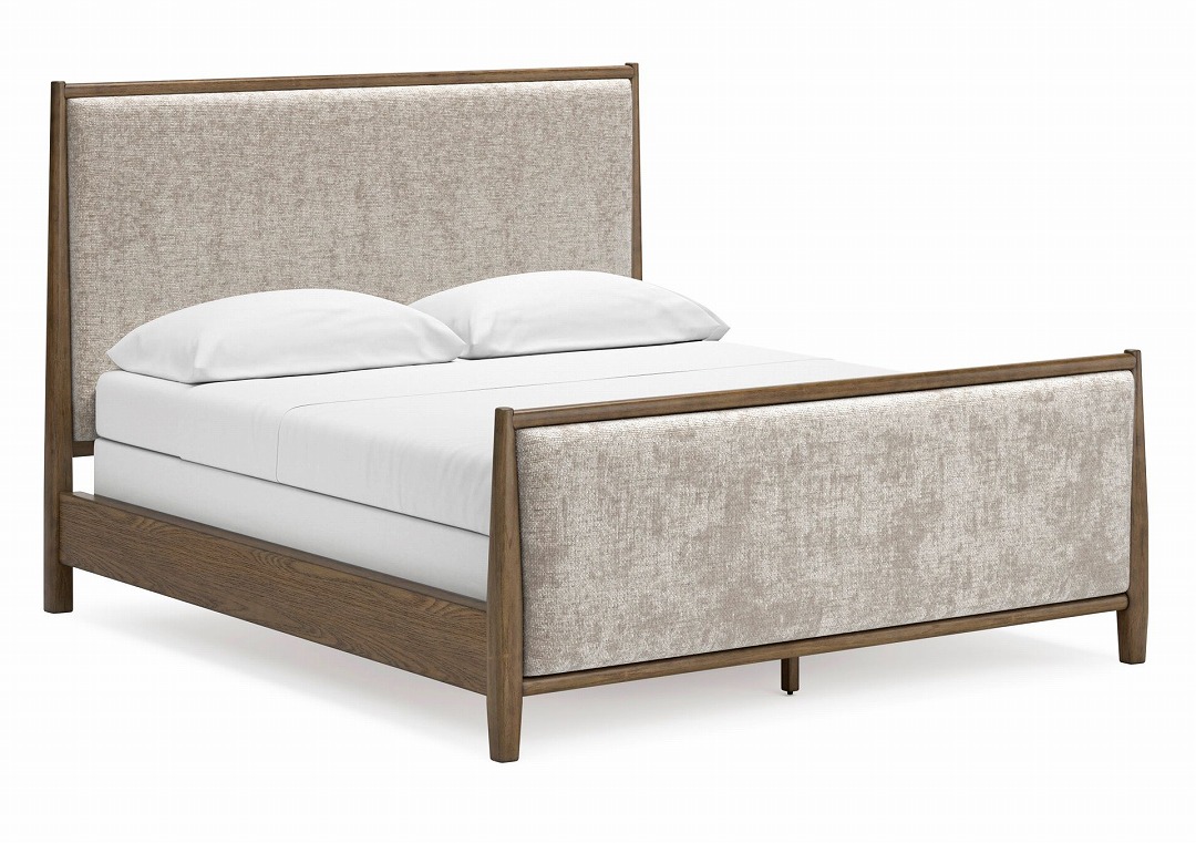 【ASHLEY】【King】 Roanhowe Upholstered Bed Frame ［size:W203 D224 H147cm］  B769-82/97