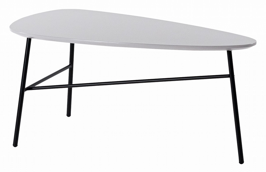 リビングテーブル　form　F3-117/F3-118　マリーズテーブル　三角形型　グレー色・ブラック色　ネストテーブル