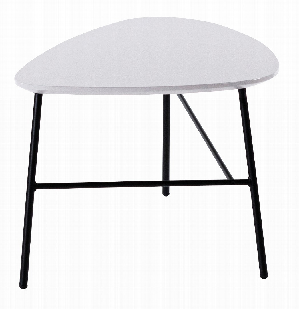 リビングテーブル　form　F3-117/F3-118　マリーズテーブル　三角形型　グレー色・ブラック色　ネストテーブル