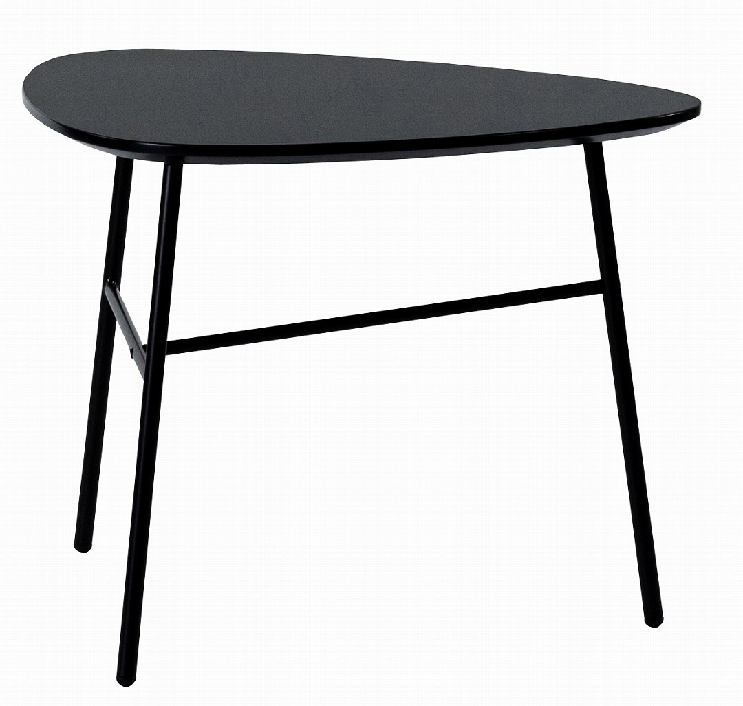 リビングテーブル　form　F3-117/F3-118　マリーズテーブル　三角形型　グレー色・ブラック色　ネストテーブル