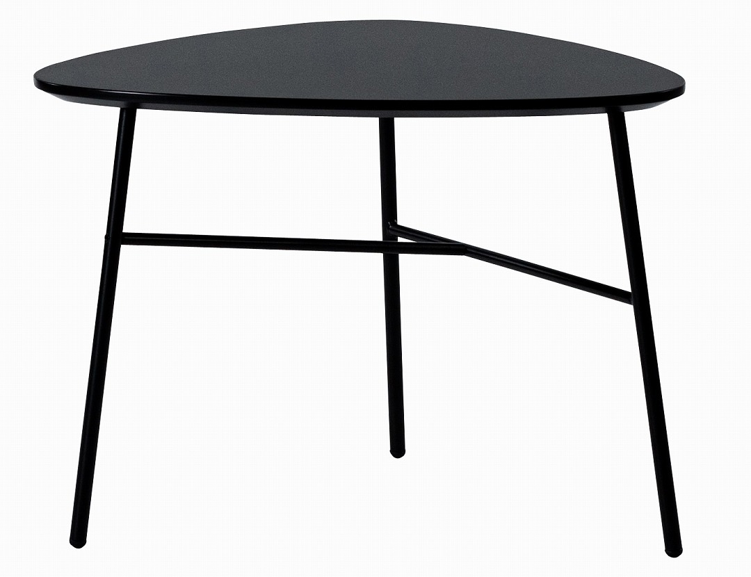 リビングテーブル　form　F3-117/F3-118　マリーズテーブル　三角形型　グレー色・ブラック色　ネストテーブル