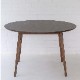［在庫限りで廃番］円形ダイニングテーブル FUSION(フュージョン)1140 直径114cm モルタル調  グレー 北欧