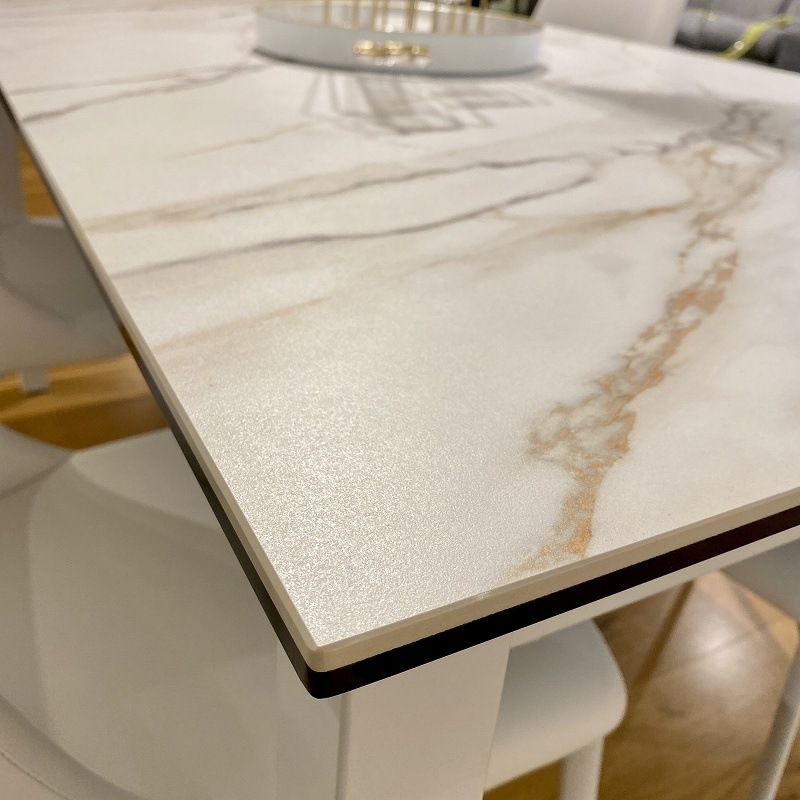 【songdream】【ホワイトセラミック天板】GENOVA(ジェノバ）エクステンションダイニングテーブル　