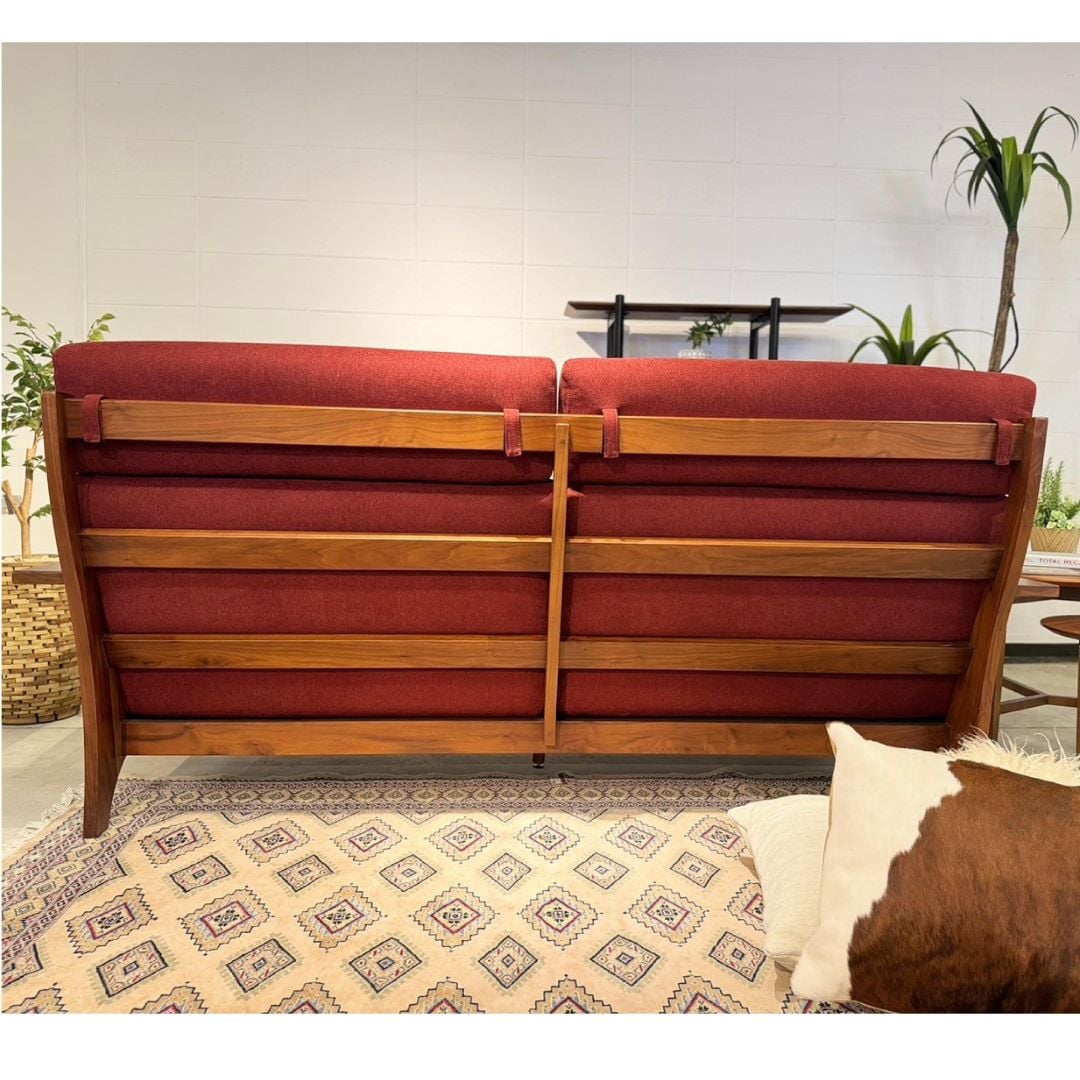 1人掛けソファ ウッドハウスⅡ ウォールナット材 オイル塗装/ウレタン