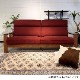 1人掛けソファ ウッドハウスⅡ ウォールナット材 オイル塗装/ウレタン塗装　ファブリック 本革